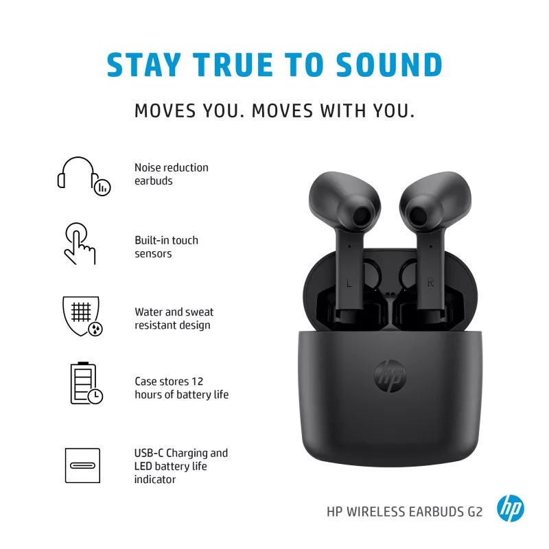 Hoofdtelefoon HP Wireless Earbuds G2