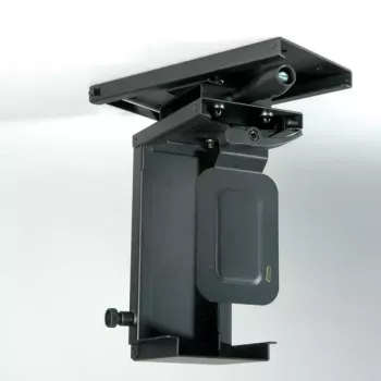 Onderbureau CPU-houder ROLINE mini-PC-houder uitschuifbaar met draaifunctie zwart