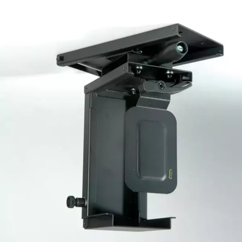Onderbureau CPU-houder ROLINE mini-PC-houder uitschuifbaar met draaifunctie zwart