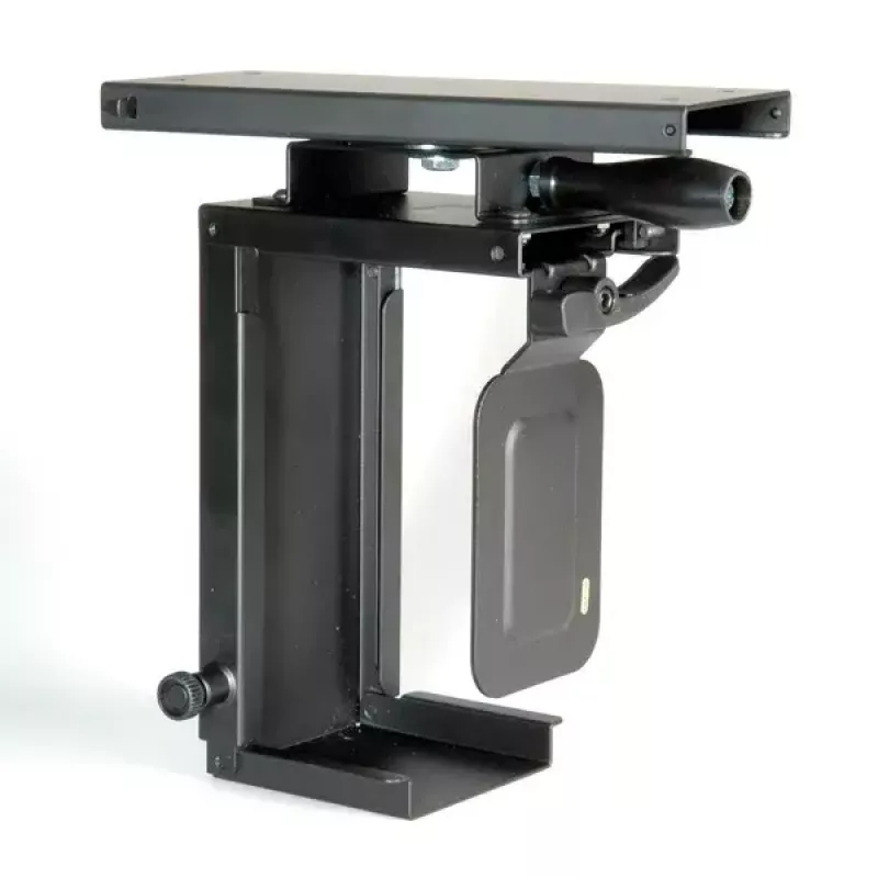 Onderbureau CPU-houder ROLINE mini-PC-houder uitschuifbaar met draaifunctie zwart