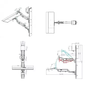 Wandmontage-werkstation VALUE Pneumatic