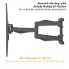 TV-wandbeugel VALUE 17.99.1211 2,03 m 45 kg zwart