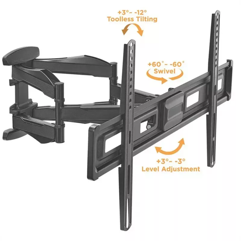 TV-wandbeugel VALUE 17.99.1211 2,03 m 45 kg zwart