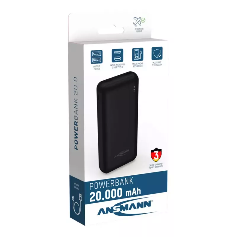 Draagbare batterij Ansmann PB212 20000 mAh
