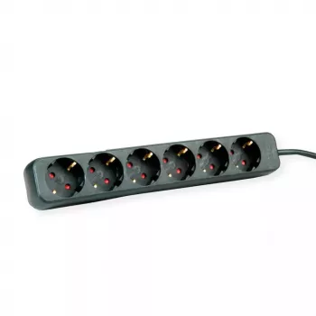 Stekkerdoos ROLINE 19.07.1073 3m 6 AC-stopcontacten voor binnen zwart