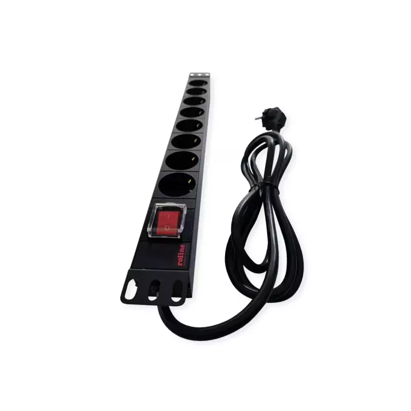 ROLINE 19.07.1619 Power Distribution Unit (PDU) 8 AC-uitgangen 1U zwart