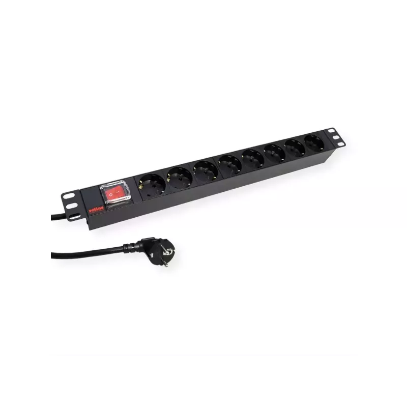 ROLINE 19.07.1619 Power Distribution Unit (PDU) 8 AC-uitgangen 1U zwart