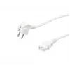 Stroomkabel VALUE 19.99.1016 wit 0,6 m CEE7/7 IEC 320