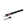 Stroomverdeeleenheid PDU VALUE 19.99.1637 7 AC-uitgangen 1U aluminium zwart