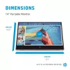 HP E-Series E14 G4 computermonitor 35,6 cm (14 inch) 1920 x 1080 pixel Full HD LED wit
