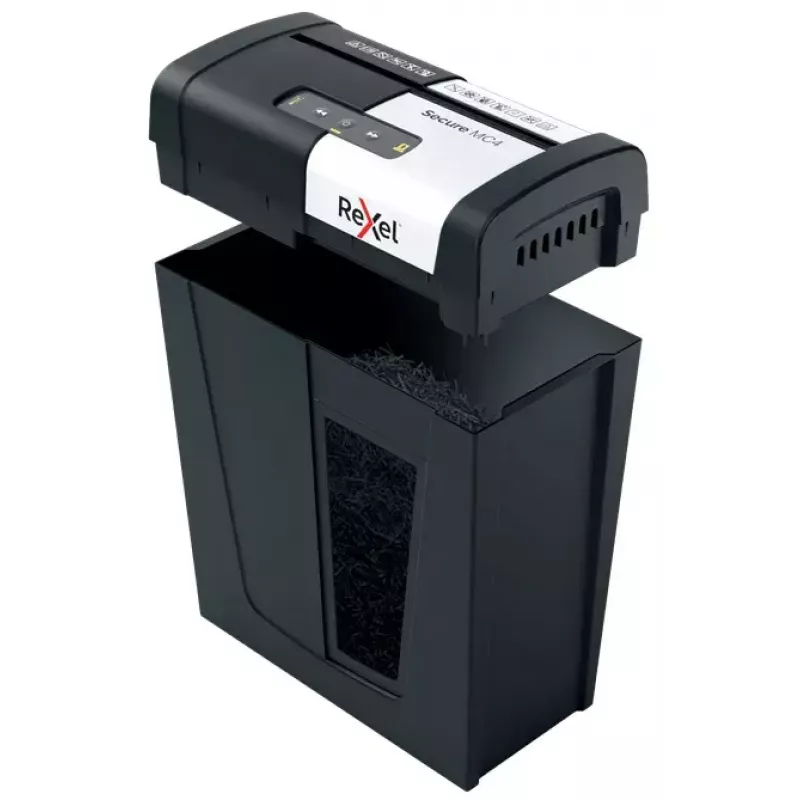 Rexel Secure MC4 papierversnipperaar microsnede 60 dB zwart, zilver