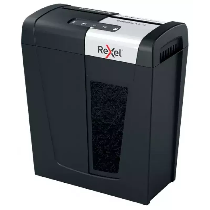 Rexel Secure MC4 papierversnipperaar microsnede 60 dB zwart, zilver