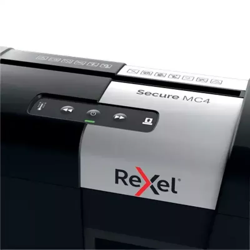 Rexel Secure MC4 papierversnipperaar microsnede 60 dB zwart, zilver