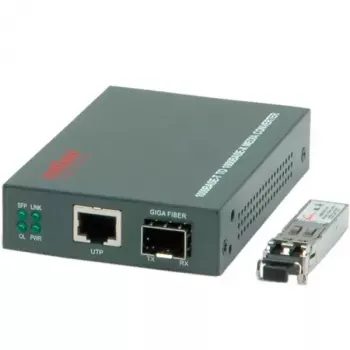 Gigabit-converter ROLINE 21.13.1069 RJ45 naar LC