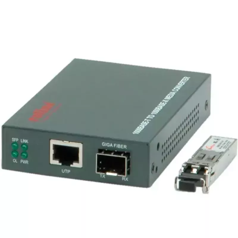 Gigabit-converter ROLINE 21.13.1069 RJ45 naar LC