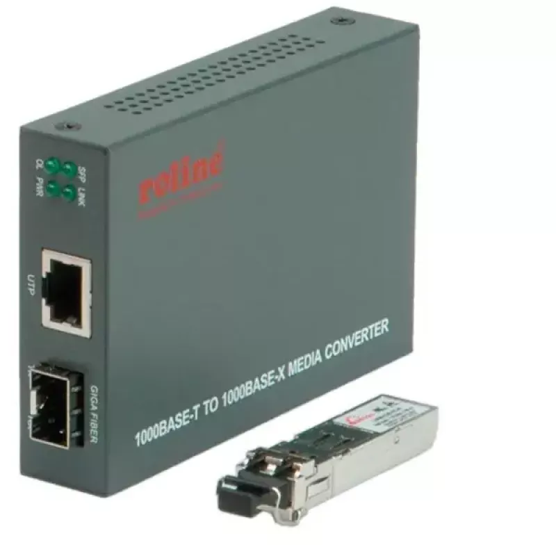 Gigabit-converter ROLINE 21.13.1069 RJ45 naar LC