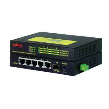 Netwerk-switch ROLINE 21.13.1162 Gigabit Ethernet 5 poorten PoE
