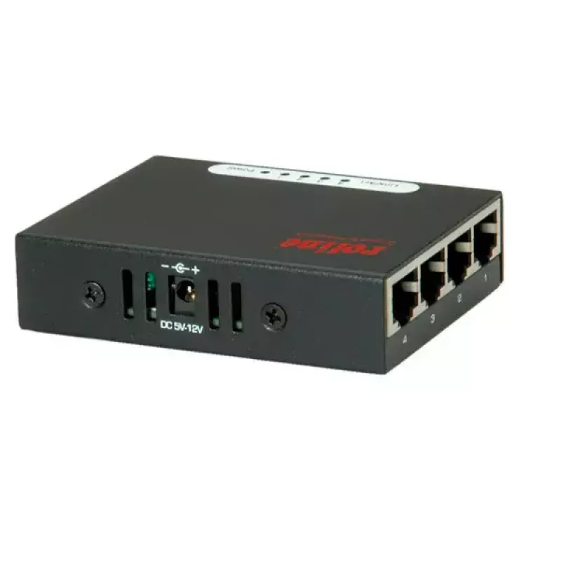 Gigabit Ethernet-switch ROLINE Pocket 4 poorten