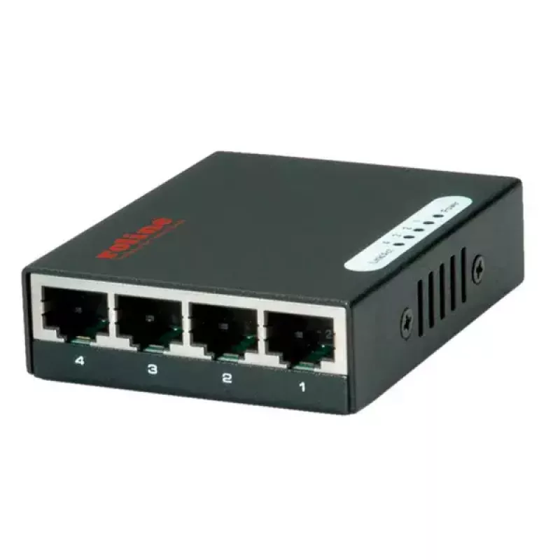 Gigabit Ethernet-switch ROLINE Pocket 4 poorten