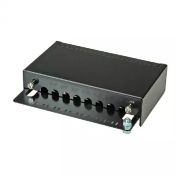 Wandmontage-patchpanel ROLINE Cat.5e 8 poorten STP zwart