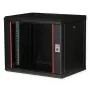 ROLINE 19 inch wandbehuizing Pro 9U, 450x600 BxD, zwart, sleutelslot, IP20