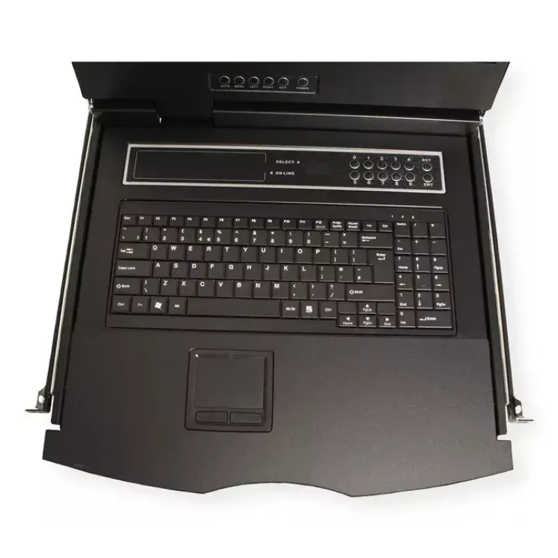 Rackconsole VALUE 26.99.0131 19 inch (48,3 cm) 1366x768 250 cd/m² Duits toetsenbord zwart 1HE