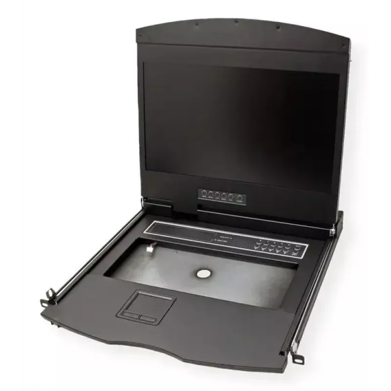 Rackconsole VALUE 26.99.0131 19 inch (48,3 cm) 1366x768 250 cd/m² Duits toetsenbord zwart 1HE