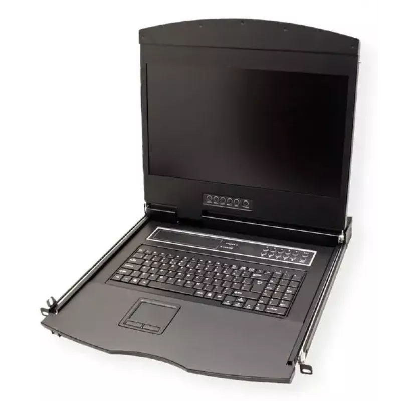 Rackconsole VALUE 26.99.0131 19 inch (48,3 cm) 1366x768 250 cd/m² Duits toetsenbord zwart 1HE
