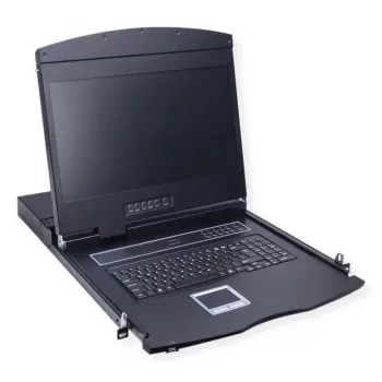 Rackconsole VALUE 26.99.0131 19 inch (48,3 cm) 1366x768 250 cd/m² Duits toetsenbord zwart 1HE