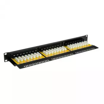 Patchpanel VALUE Cat.6/Class E 24 poorten UTP zwart