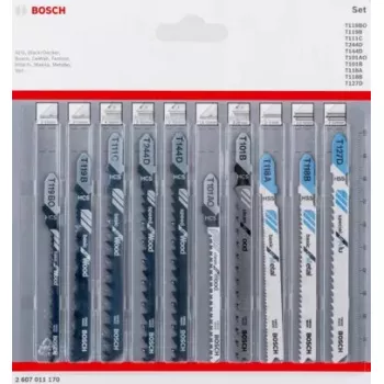 Bosch 2 607 011 170 decoupeerzaag-/figuurzaag-/reciprozaagblad decoupeerzaagblad 10 stuks