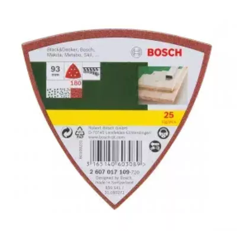 Bosch 2607017109 25 stuks schuurblad