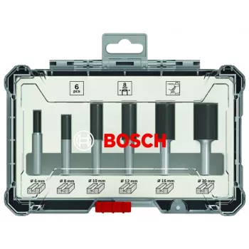 Bosch Frezenset (groeffrezen), 6 stuks, 6 mm schacht, 2607017465