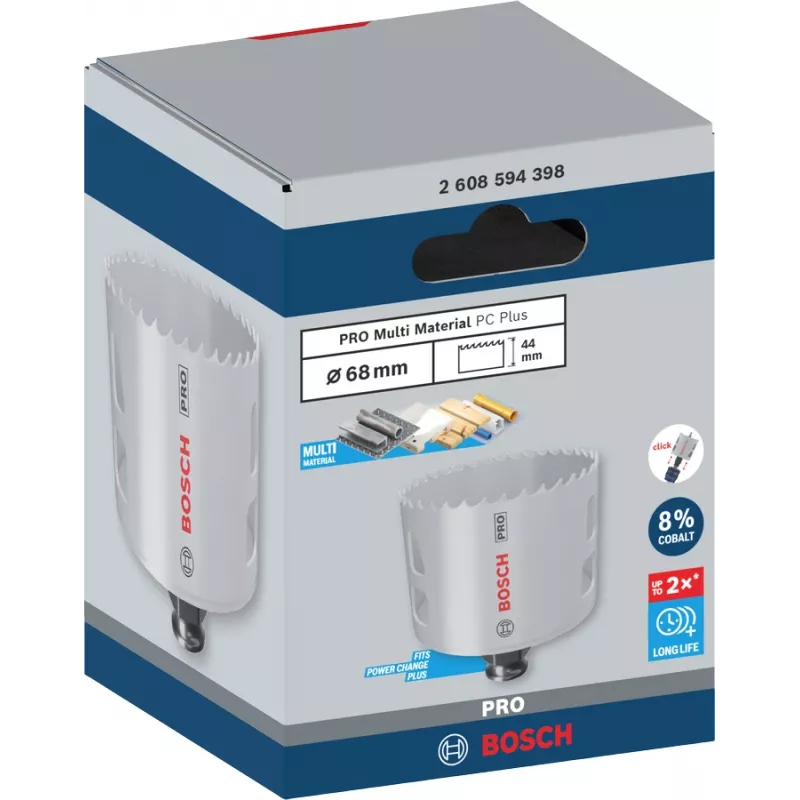 Gatenzaag Bosch PRO 68 mm Progressor PC Plus – model 2608594398 voor metaal en hout