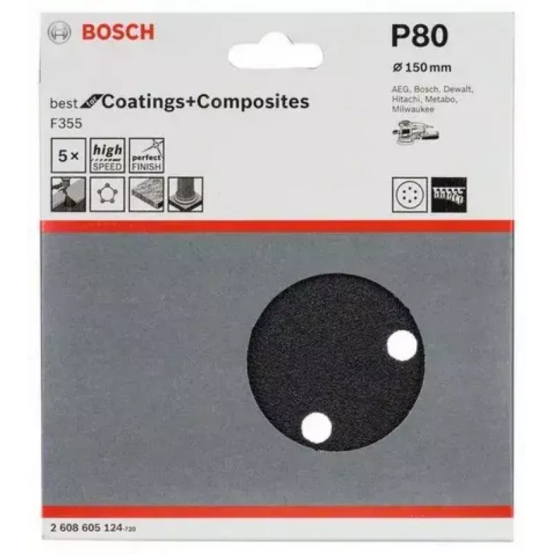 Schuurblad Bosch F355 5 stuks