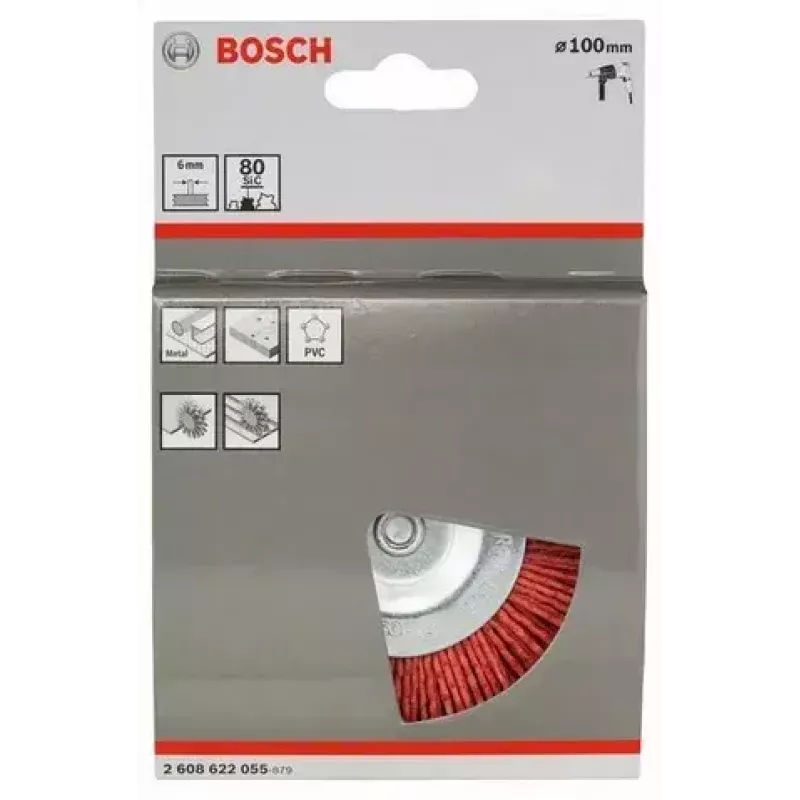 Bosch 2 608 622 055 Komborstel, nylon met korund, 100 mm