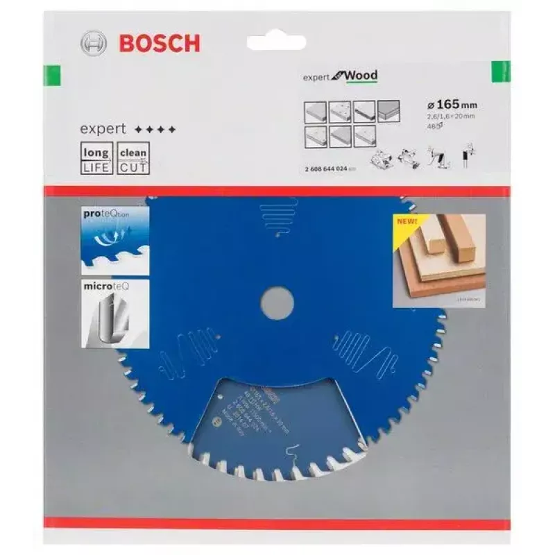 Cirkelzaagblad Bosch 2608644024 16,5 cm 1 stuk