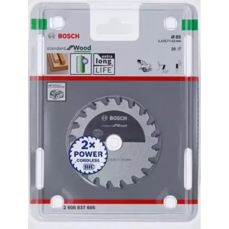 Bosch 2 608 837 666 cirkelzaagblad 8,5 cm 1 stk.