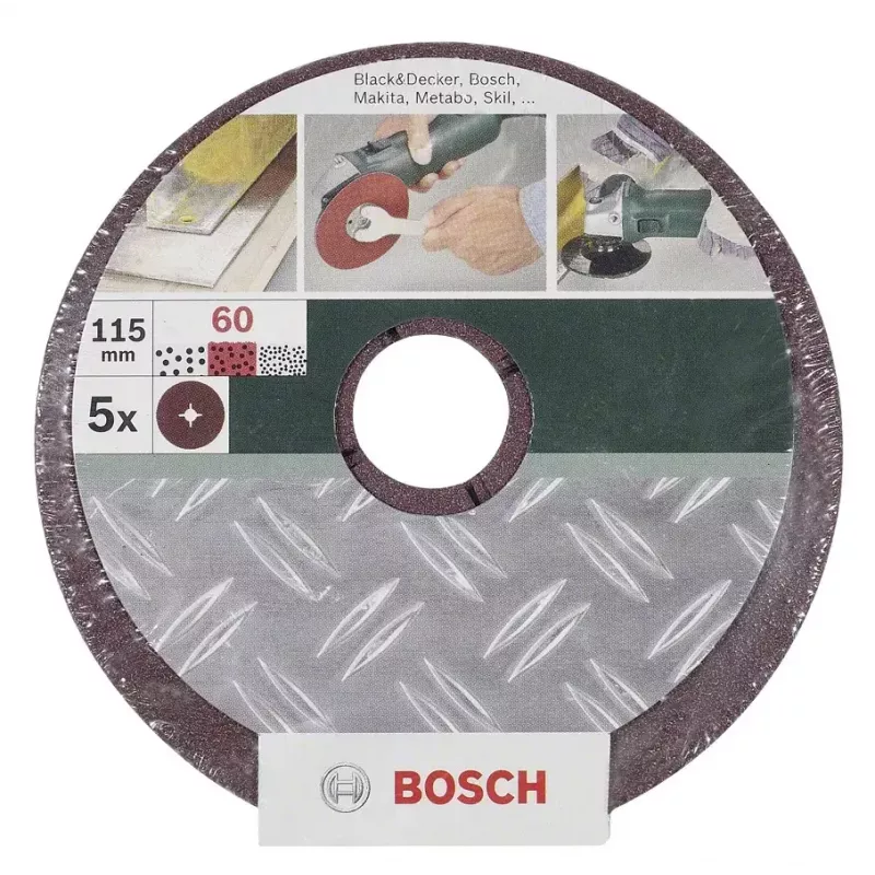Schuurschijf Bosch 2609256252 boring 2,2 cm verpakking van 5
