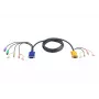 ATEN 2L-5302P PS/2 KVM-kabel met audio, 1,8 m