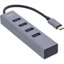 InLine USB-C 3.2 multi-hub (4x USB-A 5Gb/s), OTG, aluminium behuizing
