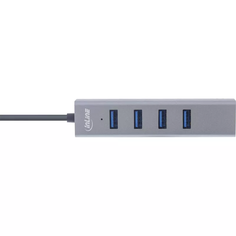 InLine USB-C 3.2 multi-hub (4x USB-A 5Gb/s), OTG, aluminium behuizing