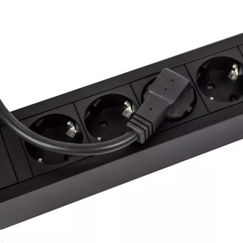 Verlengsnoer Bachmann PRIMO 2 2m 6 AC-uitgangen indoor zwart