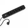 Verlengsnoer Bachmann PRIMO 2 2m 6 AC-uitgangen indoor zwart