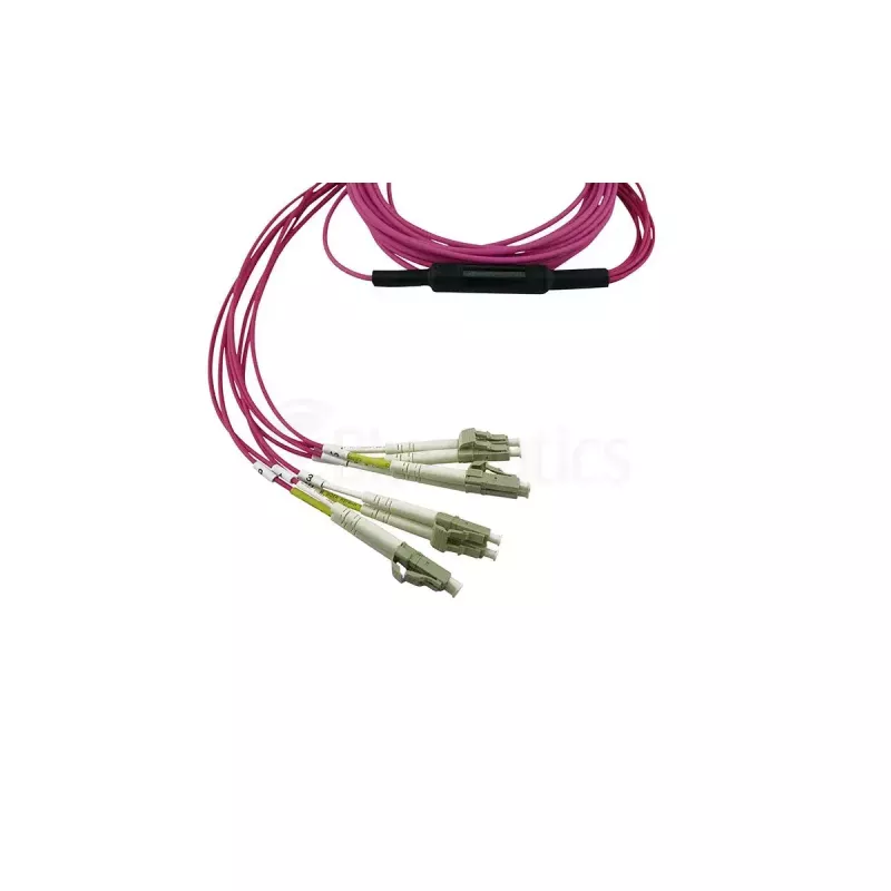 BlueOptics 3HE13896AA-5-BO MPO naar 4x LC Duplex breakout patchkabel, OM4 50/125 µm, LC/UPC, 5 m
