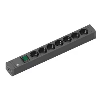 Verlengsnoer Bachmann 420.0014 2m 7 AC-stopcontacten indoor zwart