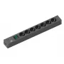 Verlengsnoer Bachmann 420.0014 2m 7 AC-stopcontacten indoor zwart