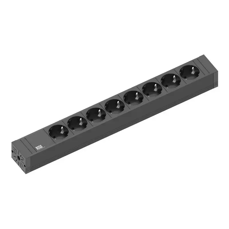 Verlengsnoer Bachmann CONNECT LINE 2 m 8 AC-stopcontacten indoor zwart