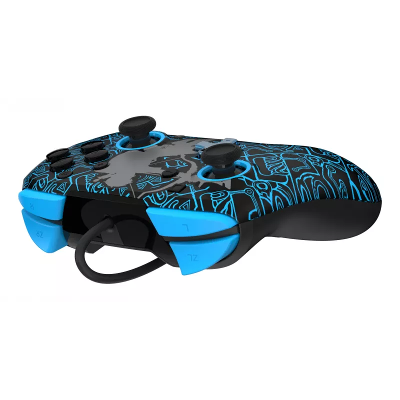 PDP Nintendo Switch Sheikah Shoot REMATCH GLOW controller, gamepad, Nintendo Switch, Nintendo Switch Lite, Nintendo Switch OLED, D-pad, home-knop, analoog/digitaal, bedraad, USB
