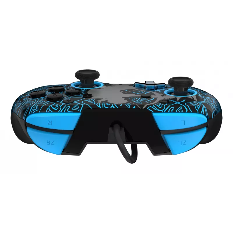 PDP Nintendo Switch Sheikah Shoot REMATCH GLOW controller, gamepad, Nintendo Switch, Nintendo Switch Lite, Nintendo Switch OLED, D-pad, home-knop, analoog/digitaal, bedraad, USB